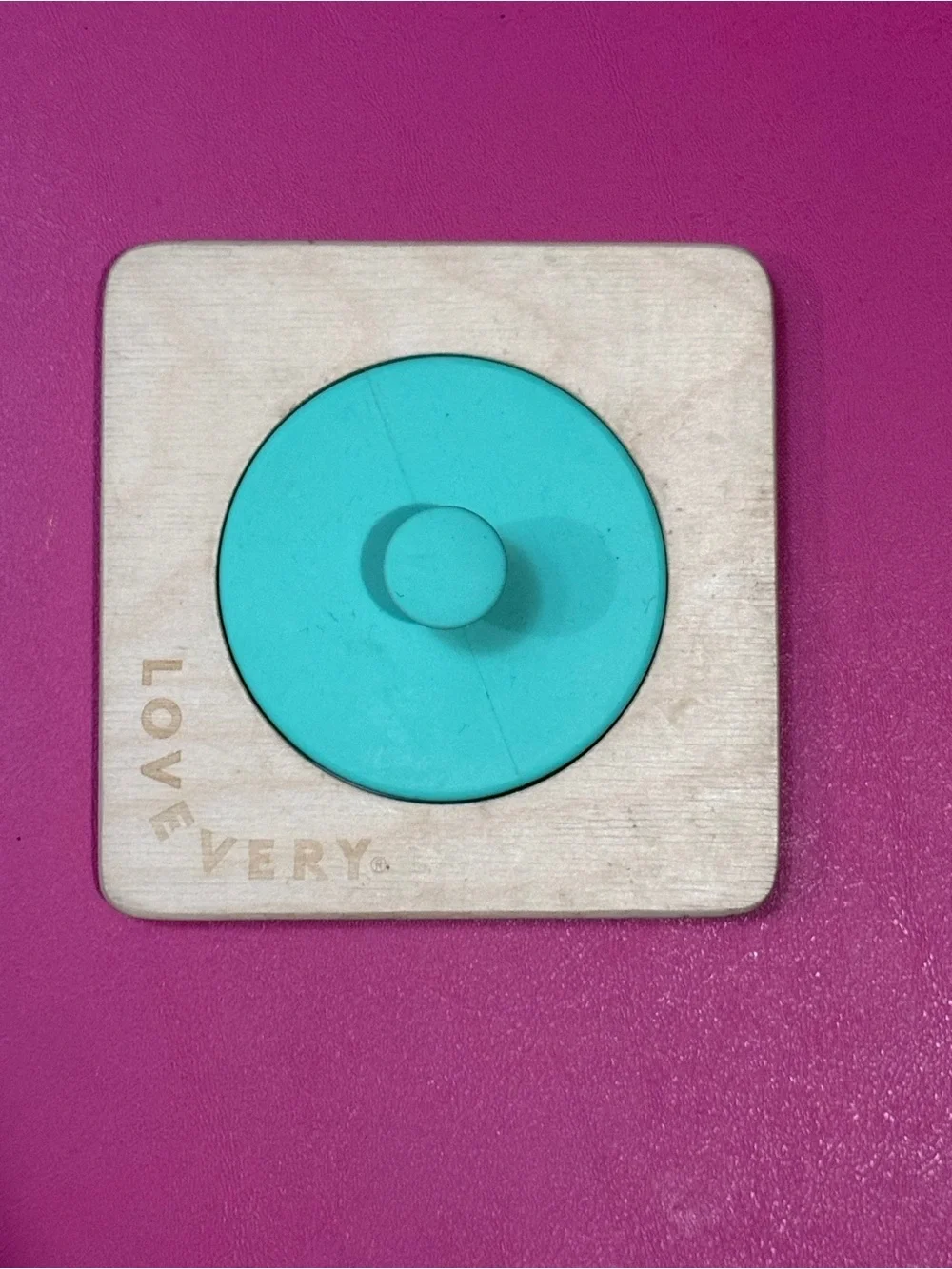 Lovevery First Puzzle from The Inspector Play Kit Infant Wood Silicone Puzzle